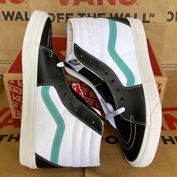 Vans Sk8-Hi Classic Spot Black/True White Leather WMNS sneakers - Picture 12 of 16